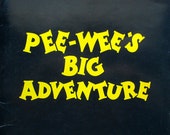 Pee Wee Hermans Big Adventure, Rare Press Packet, Warner Bros, 1985, Tim Burton