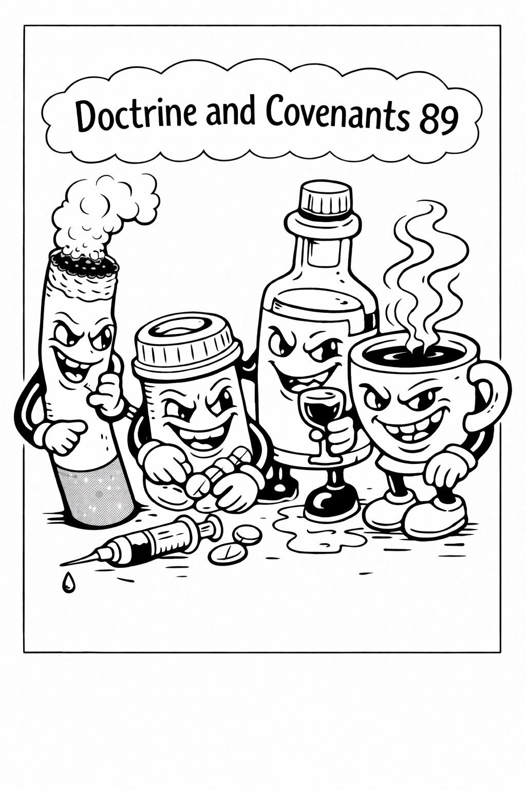 Word of Wisdom Colouring Sheet - Printable Doctrine & Covenants 89 ...