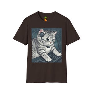 Gamer Kitty, T-Shirt | Cat with Headset Keyboard Graphic