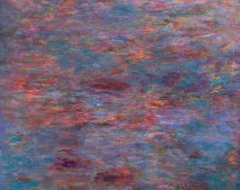 O P A L | original acrylic-watercolour abstract painting on canvas