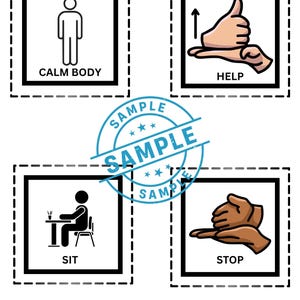 Communication & Behavior Visual Cards for Classroom | Lanyard Visuals ...