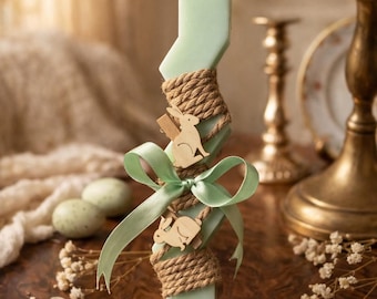 Greek Easter Candle Lambada | Scented Candle 1 Million Inspired | Handmade Pascha Candle Gift | Orthodox Easter Gift | Spring Candle