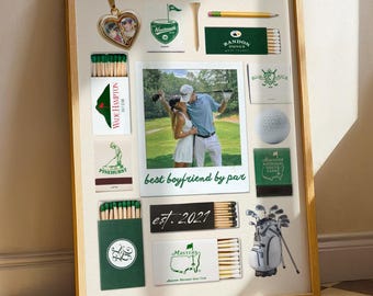 Editable Golf Matchbox Template | Gift for Boyfriend (Customizable on Canva)