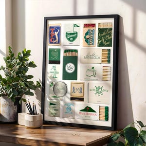 Golf Courses Matchbook Print | Classic Country Club Decor (Digital Download) bild 6