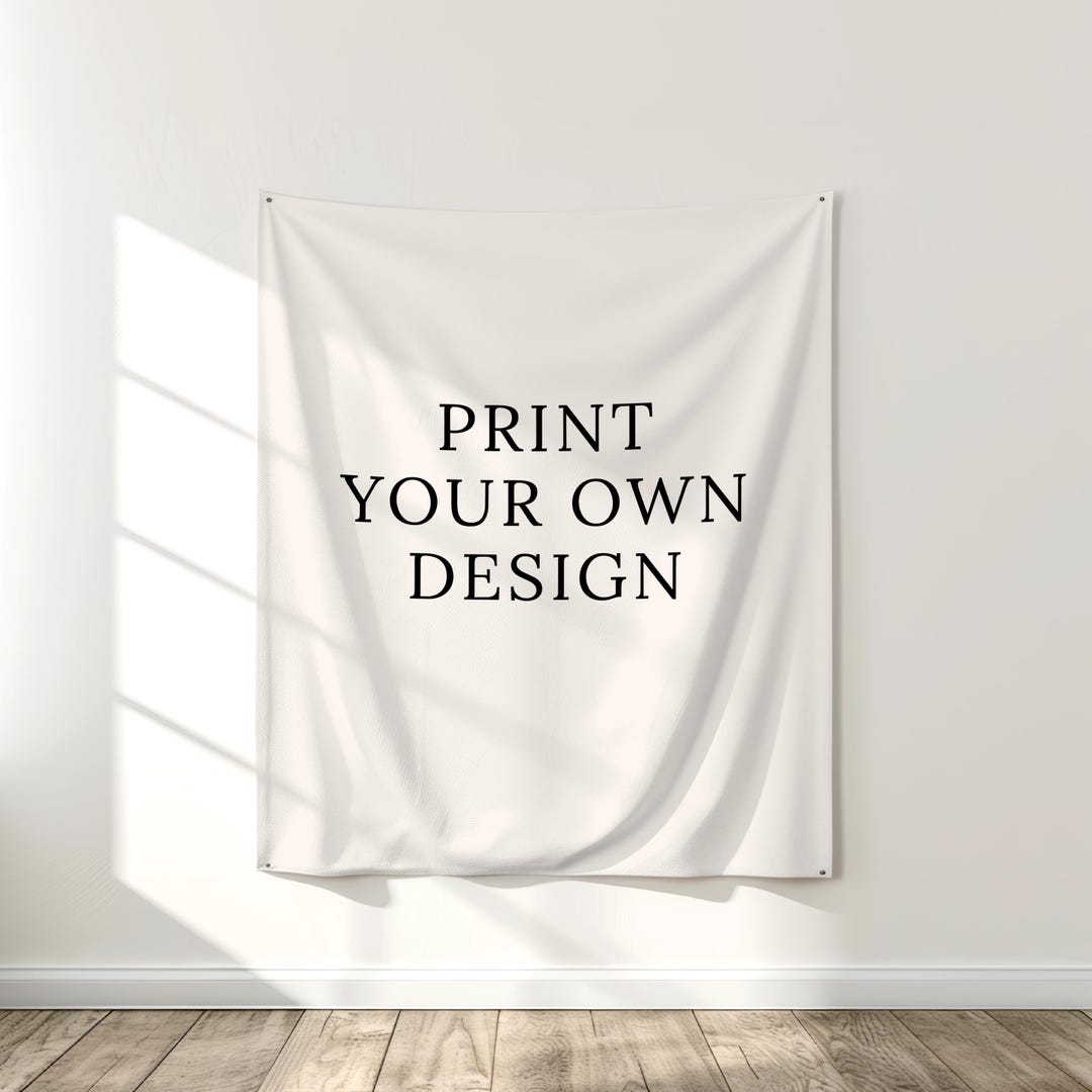 Custom Fabric Banner: Print Your Own Canva Design, Personalized Party ...