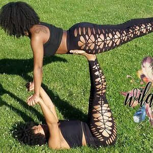 Sexy Leggings// Braided Leggings Yoga Dance Leggings Club Wear Festival Pants yoga pants active wear sexy yoga pant club clothe cut tights image 7