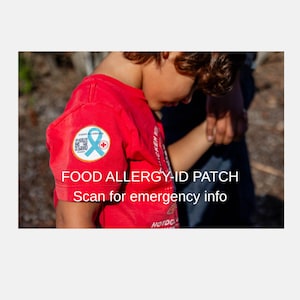 Food Allergy ID Patch – QR Code Emergency Alert for Children