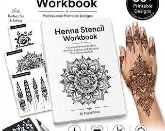 50+ Moroccan Henna Stencils | Ready-to-Trace Design Templates | Bridal & Everyday Mehndi Patterns"