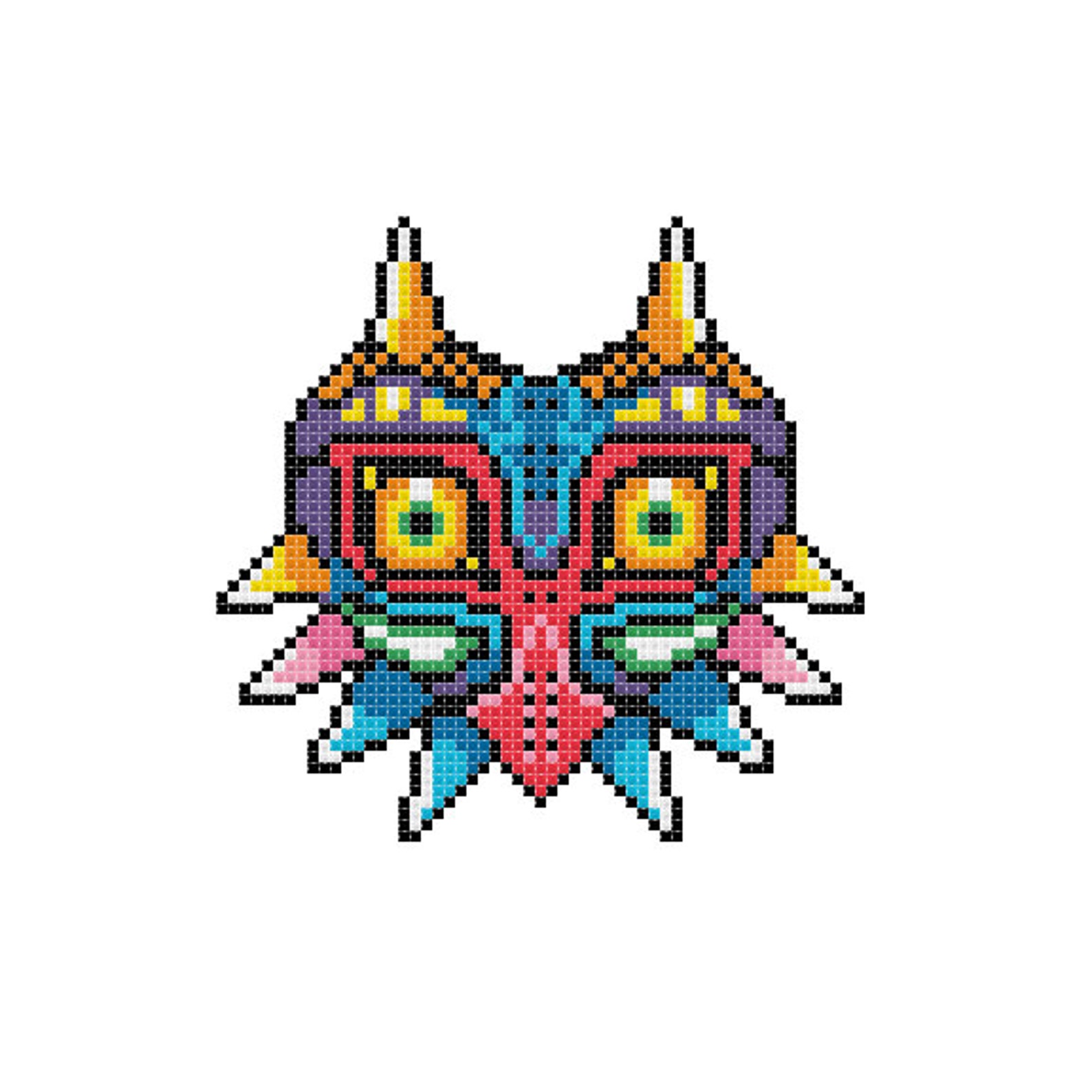 Majora's Mask Zelda Cross Stitch Pattern Instant PDF Etsy