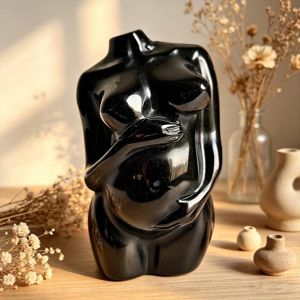 Obsidian Sculpture - Etsy
