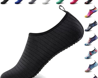 Water Shoes for Women Men Quick-Dry Aqua Socks Swim Beach Barefoot Yoga Exercise Wear Sport Pool Camping Must Haves Adult Youth Size