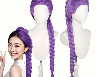 KPop Demon Hunters Rumi Wigs especial custome for birhtday party and event 3pcs