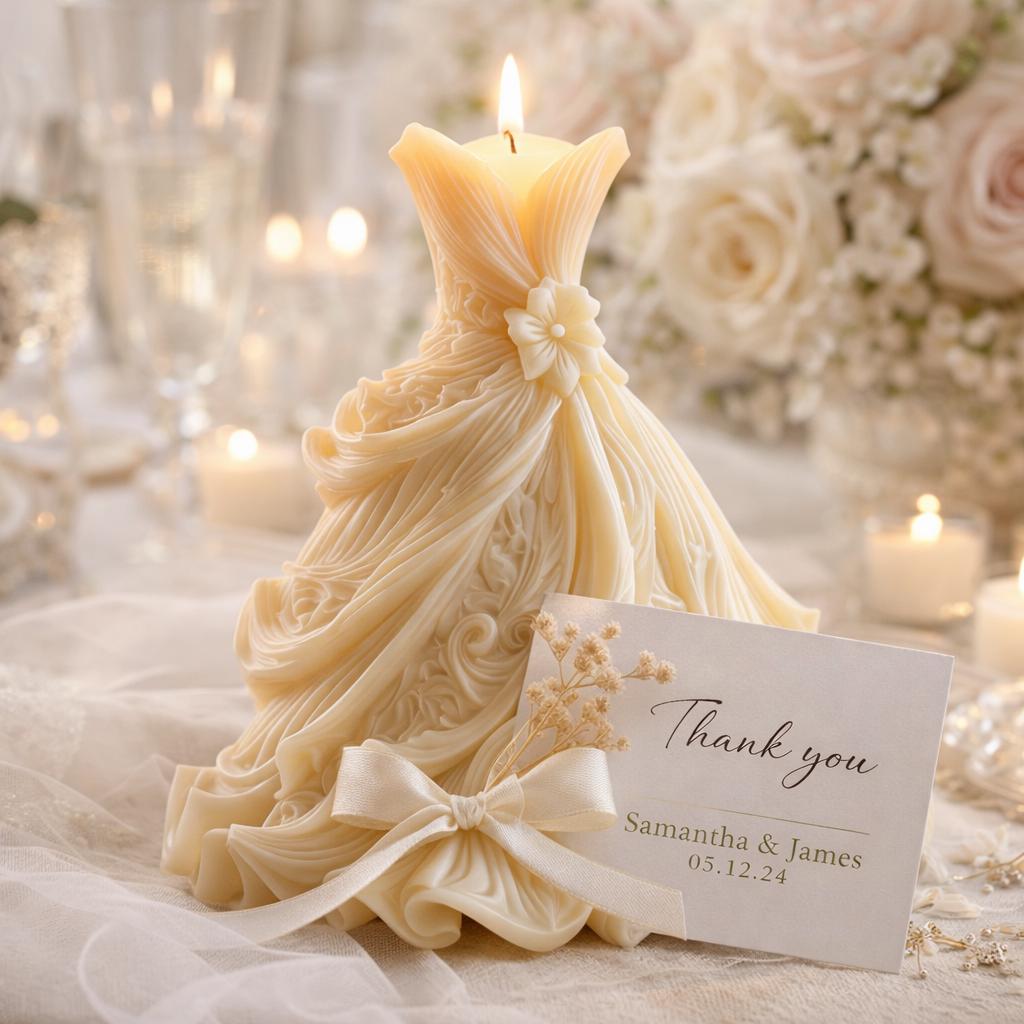 Bridal Dress Candle - Etsy