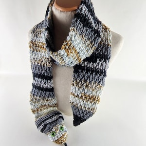 Snake Scarf in Two Sizes Crochet Pattern Child and Adult Sizes Animal Scarf Crochet Pattern Winter Scarf Instant Download PDF image 7