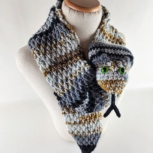 Snake Scarf in Two Sizes Crochet Pattern - Child and Adult Sizes - Animal Scarf Crochet Pattern - Winter Scarf - Instant Download PDF