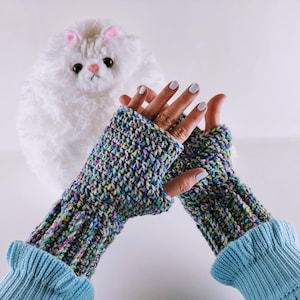 Fast and Easy Fingerless Gloves Crochet Pattern - Fingerless Glove Crochet Pattern - Texting Gloves - Wrist Warmers - Instant Download PDF