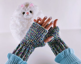 Fast and Easy Fingerless Gloves Crochet Pattern - Fingerless Glove Crochet Pattern - Texting Gloves - Wrist Warmers - Instant Download PDF