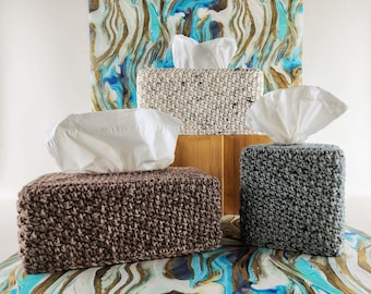Villa Tissue Box Covers Crochet Pattern in Three Sizes - Tissue Box Cozy Crochet Pattern - Tissue Box Cosy Pattern - Instant Download PDF