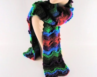 Modern Texture Scarf Crochet Pattern - Winter Scarf Crochet Pattern - Textured Scarf Crochet Pattern - Instant Download PDF