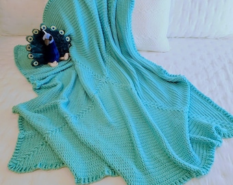Wings Baby Blanket Crochet Pattern - Wings Baby Afghan Crochet Pattern - Size Adjustable Baby Blanket Crochet Pattern - Instant Download PDF