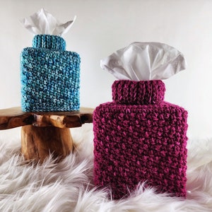 Chateau Tissue Box Cover Crochet Pattern -Tissue Box Cozy Crochet Pattern - Modern Tissue Box Cover Crochet Pattern - Instant Download PDF