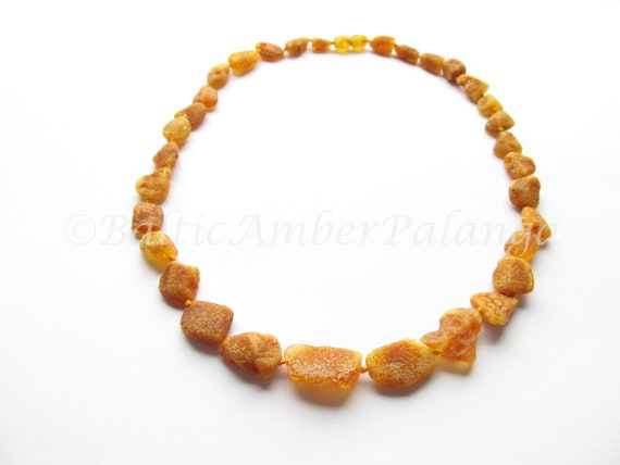 raw unpolished baltic amber necklace