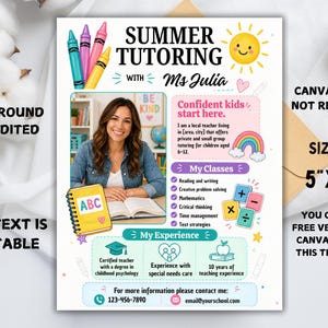 summer tutor flyer templatetutor flyertutoring template editabletutoring templatetutoring schedule and paytutoring flyertutoringsummer tutoring flyersummer tutoringflyers education marketingcanva teacher templatessummer tutor reading classtutoring services flyertutoring canvatutor flyer simpletutor small groupsummer tutoring advertisement 1-3 grades