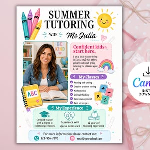 summer tutor flyer templatetutor flyertutoring template editabletutoring templatetutoring schedule and paytutoring flyertutoringsummer tutoring flyersummer tutoringflyers education marketingcanva teacher templatessummer tutor reading classtutoring services flyertutoring canvatutor flyer simpletutor small groupsummer tutoring advertisement 1-3 grades