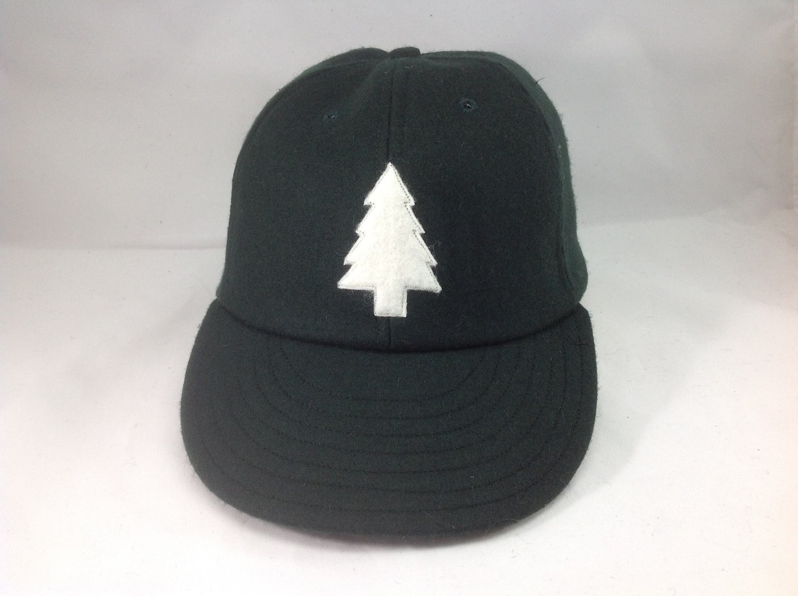 Felt Pine Tree Logo on Wool Flannel Cap. Chose Cap Color and - Etsy
