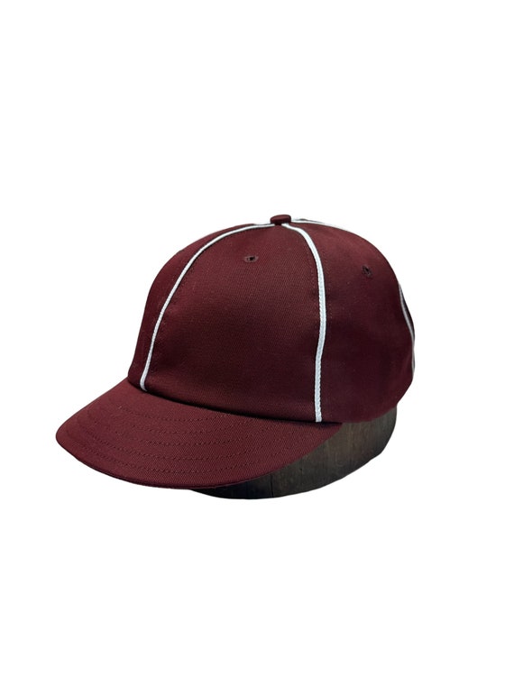 Keystone Vintage Base Ball Club cap, Harrisburg Pennsylvania’s home town team. Burgundy poly cotton twill with 2 inch visor, white soutache.