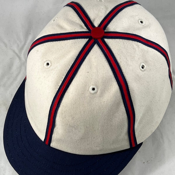 Rising Sun Vintage Base Ball Team cap. Cotton twill crown, fitted to any size. Embroidery name on sweatband optional.