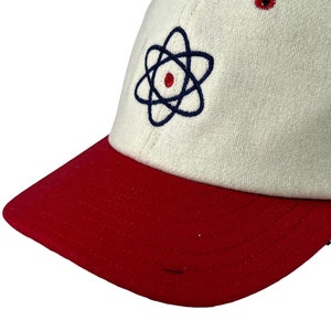 Springfield Isotopes custom made cap in wool flannel. Any size available. Select at checkout. Brushed cotton sweatband.