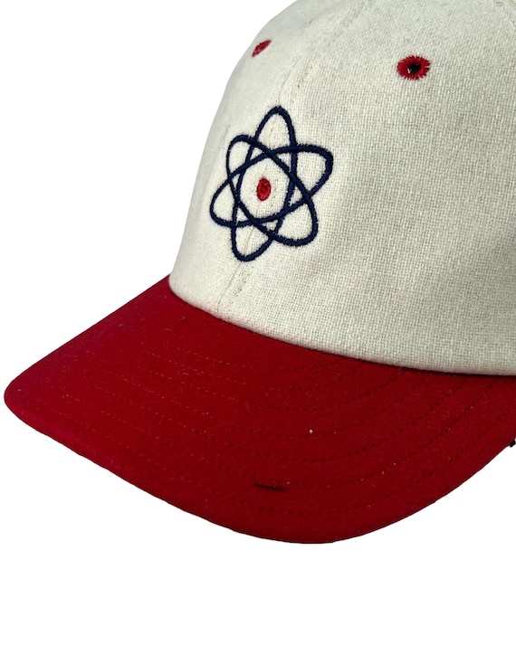 Springfield Isotopes custom made cap in wool flannel. Any size available. Select at checkout. Brushed cotton sweatband.