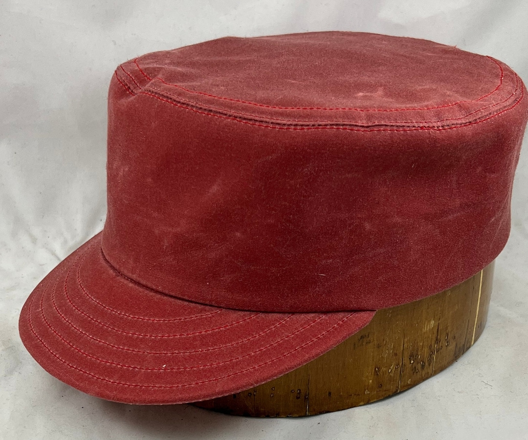 Waxed Cotton Boxcap With 2” Visor. Fitted to Any Size, Available in ...