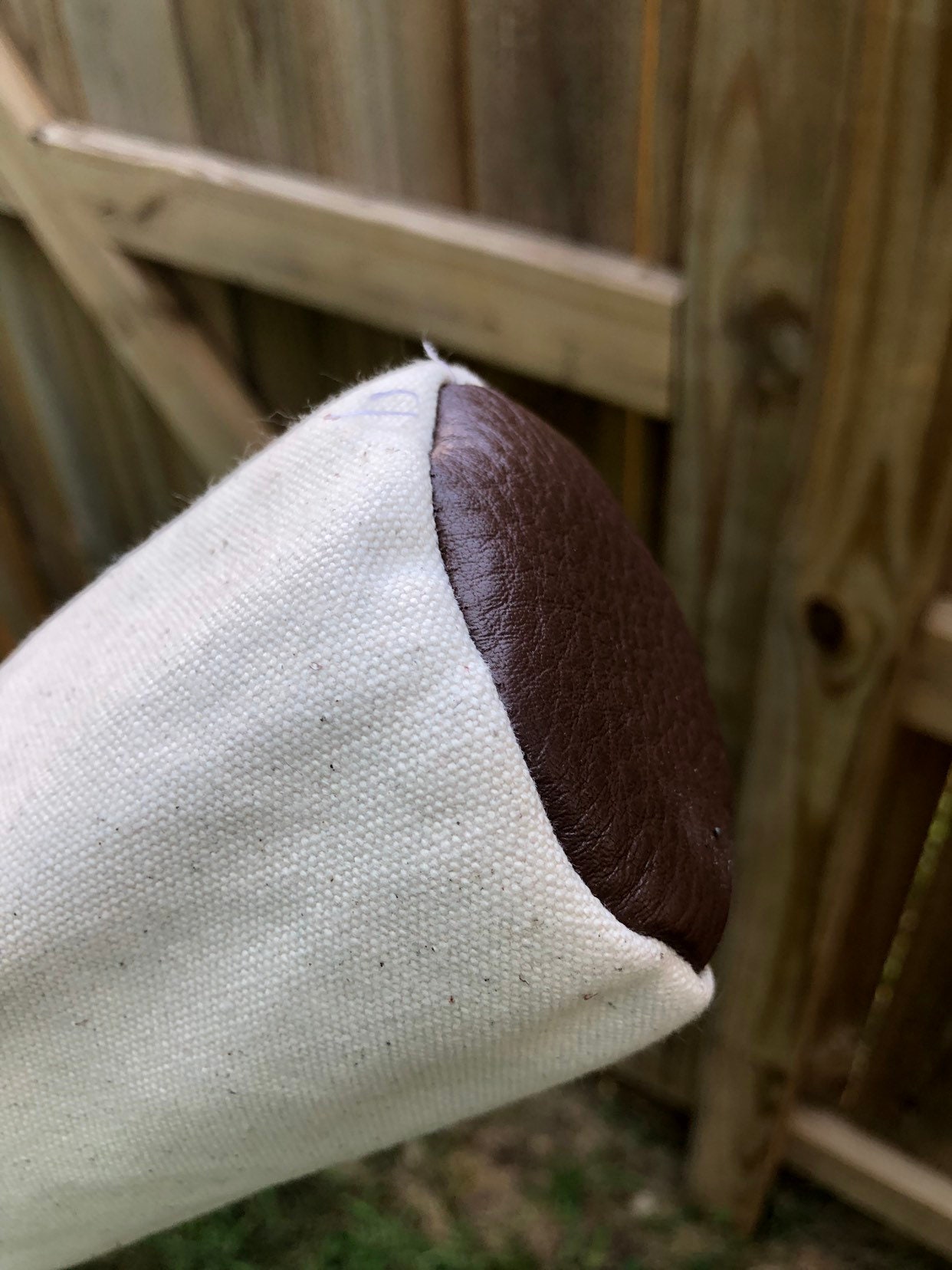 Baseball bat bag custom made to order. Heavy canvas with genuine