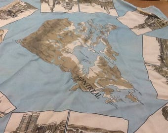 Foulard Vintage Souvenir Montréal au Canada