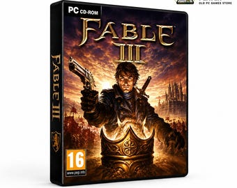 Fable 3 PC 2010 — Digital Download, Action RPG Fantasy Adventure, Classic Windows Game, RPG Fan Gift