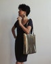 Metallic Gold Tote Bag - Tote Bag - Convenient Bag - Magazines Bag - Books Bag - Laptop Bag - Hand Bag - Shoulder Bag - New York Tote Bag 