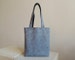 Grey Wool Felt Tote Bag - New York Tote Bag 