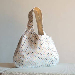 Tiny Polka Dots Hobo Tote Bag - New York Hobo Tote Bag