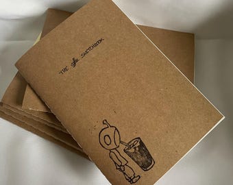 The coffee sketchbook, handmade sketchbook
