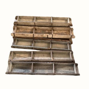 Rustic antique brick mold home decor accent piece unique vintage mortar mould primitive farmhouse style
