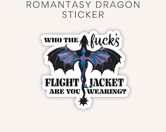 Romantasy Dragon Sticker: Dragon Rider Quote Decal for Readers