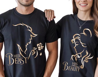 Couple Matching Shirt, His Beauty Her Beast Matching Shirts, Valentine's Day Gift