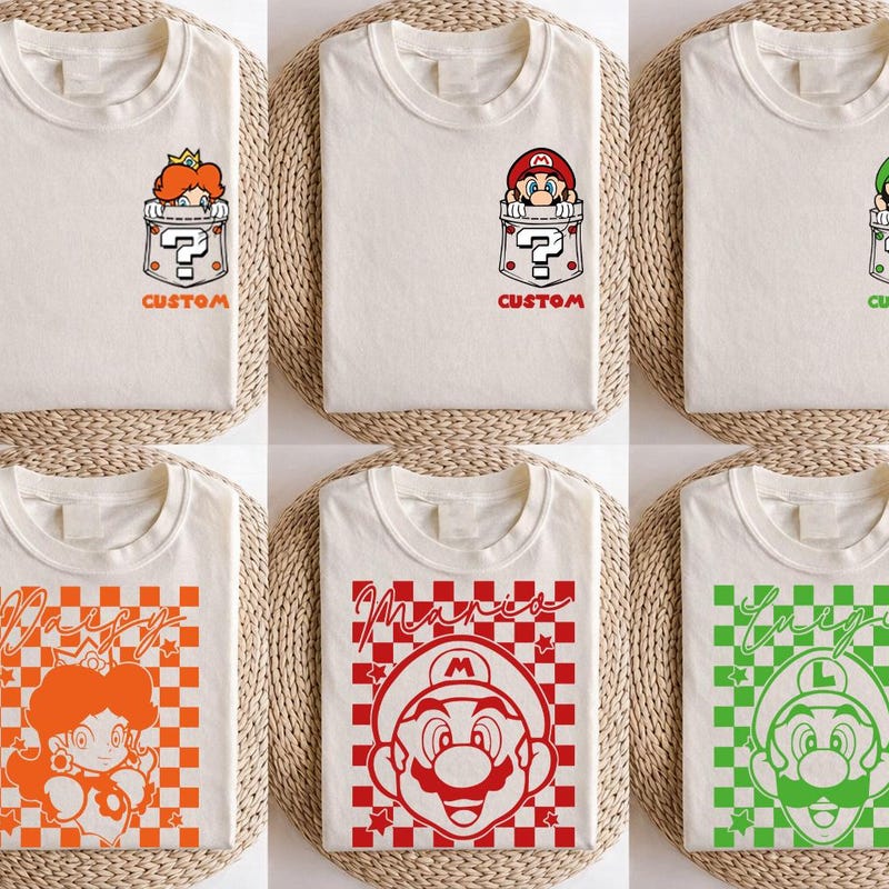 Super Mario Checkered Png - Etsy