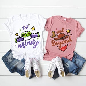 To Infinity And Beyond Shirt, Matching Family Toy Story Shirts, Buzz and Cowboy Birthday Outfit, Disney Trip Family Shirts