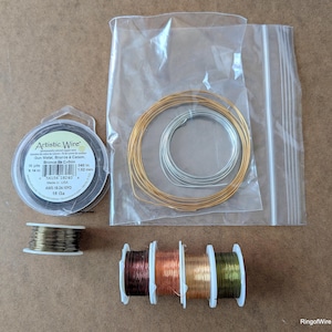 Mixed Gauge Colored Wire Bundle, Jewelry Supplies, Crafting Wire Supplies, Destash Supplies