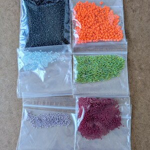 Colorful Seed Beads, Destash Supplies, Assorted Glass Beads, DIY Jewelry, Embroidery, Glass Beads, Multi-Color Seed Bead Bundle