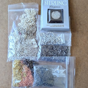Assorted Jewelry Chains, Destash Supplies, Plated Crafting Chain, Crafting Chain for DIY