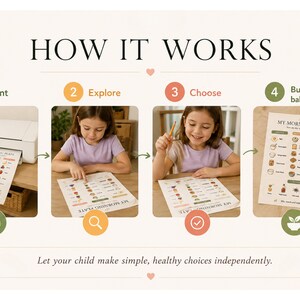 Healthy Choices Kit for Kids | Summer Snacks, Meal Choice Board & Shopping List | Healthy Eating Printable PDF image 4